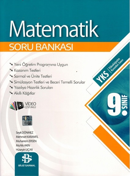 Bilgi Sarmal Yayınları 9.Sınıf Matematik Soru Bankası 2022 *Ye...