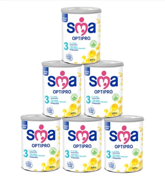 Sma 3 Optipro Probiyotik 1-3 Yaş Devam Sütü 6 x 800 G
