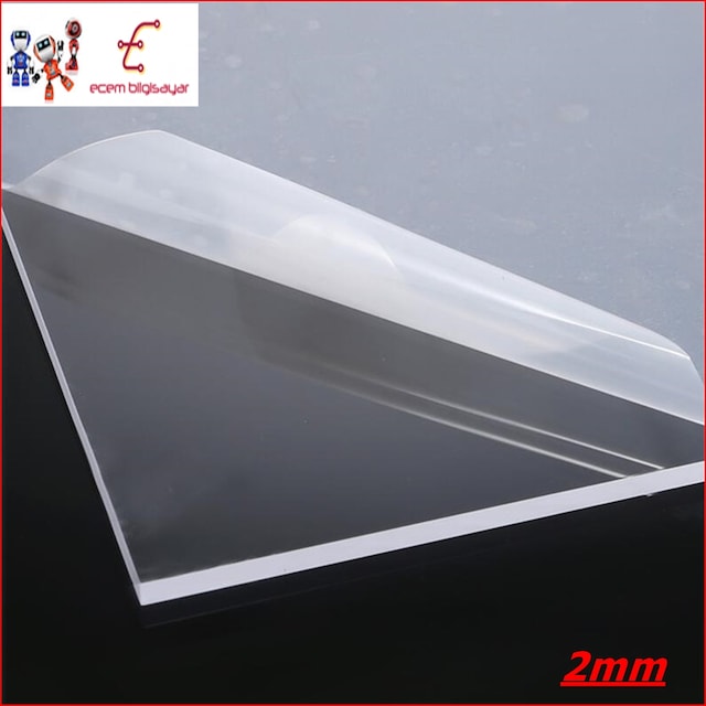 Pleksi Levha Şeffaf (Renksiz) 2mm Pleksiglass Her Boyutta