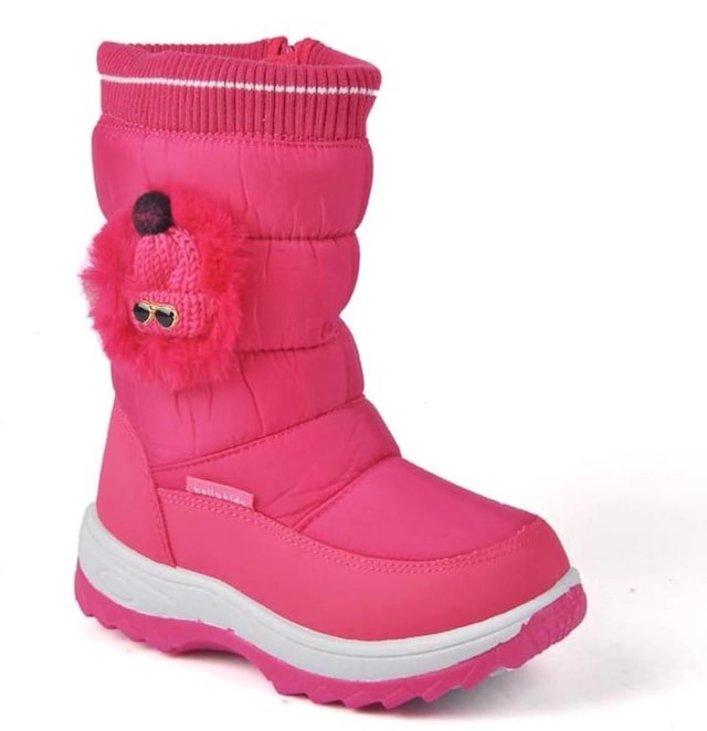Lisanslı Markalar Kız Çocuk Fuşya Kürklü Kar Botu