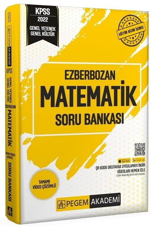 Pegem 2022 KPSS Matematik Ezberbozan Soru Bankası Video Çözümlü P
