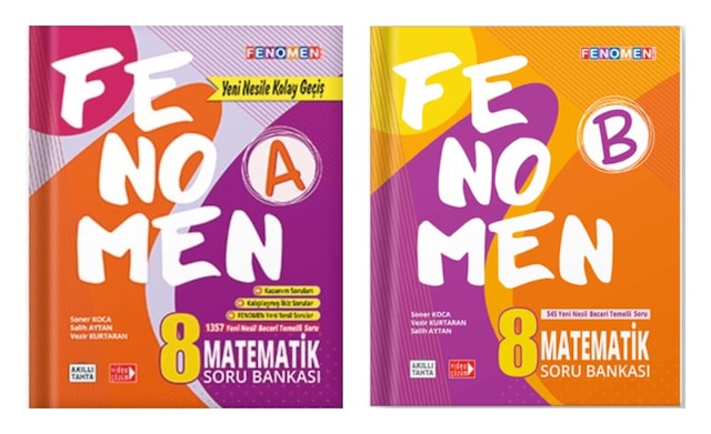 8. Sınıf Fenomen Matematik Soru Bankası Seti (A + B) - Gama Yayın