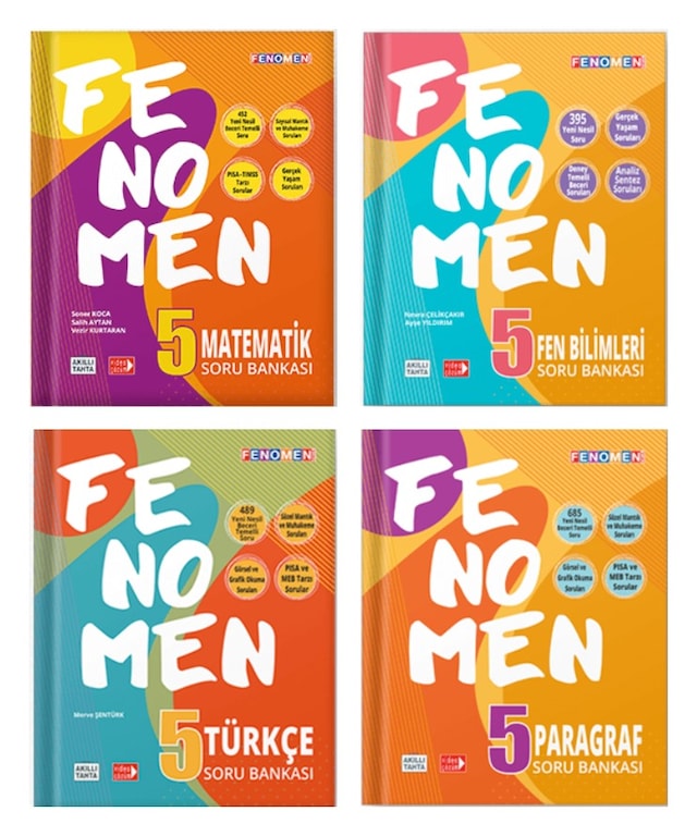 5. Sınıf Fenomen 4'Lü Soru Bankası Seti - Gama Yayınları