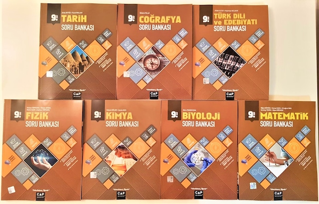 Çap Yayınları 9.Sınıf Anadolu Lisesi Soru Bankası Seti 7 Kitap
