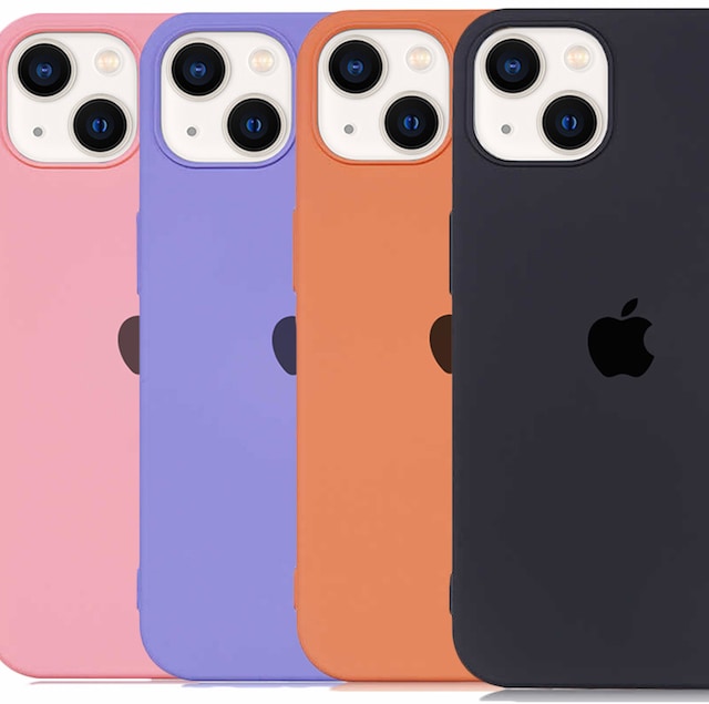 iPhone 13 Kılıf Logolu Lansman İçi Kadife Altı Kapalı 6.1 inç