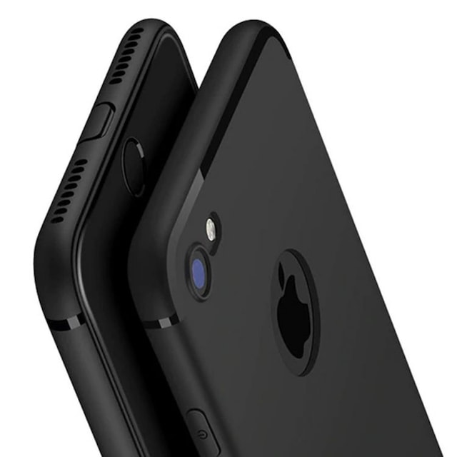 iPhone 7 Kılıf Ultra İnce Tıpalı Kamera Korumalı Mat Silikon