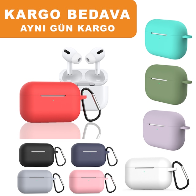 Apple AirPods Pro Kılıf Silikon Koruyucu Askılı İnce Yumuşak Tam