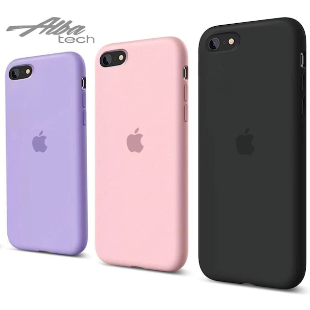 iPhone 7 8 Kılıf Apple Logolu Lansman İçi Kadife Altı Kapalı