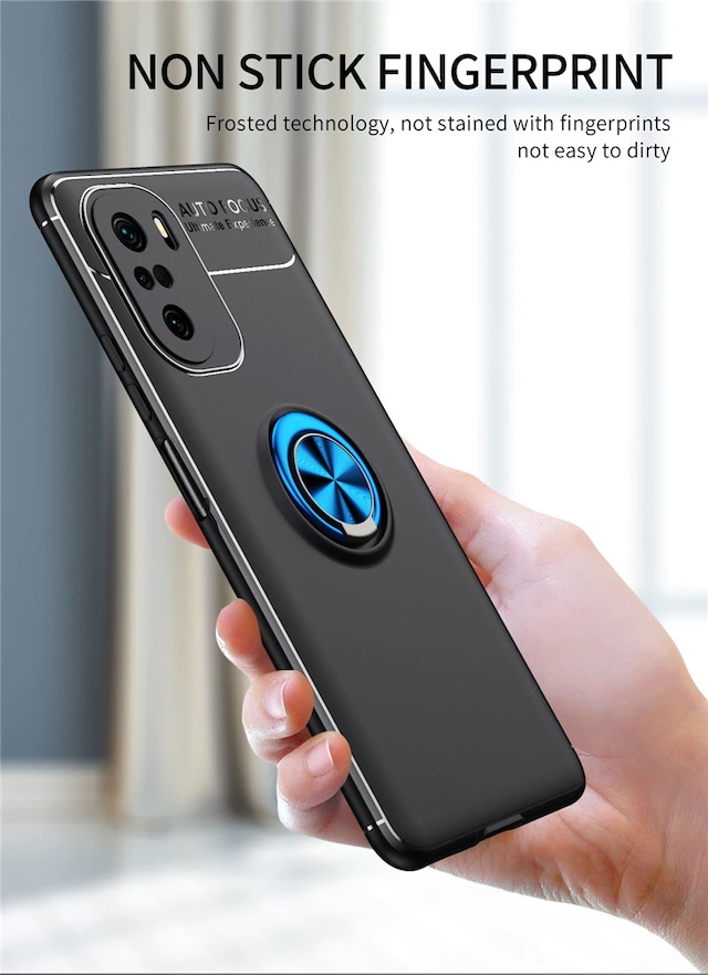 Xiaomi Poco X3 GT Kılıf Kamera Lens Korumalı Yüzüklü Lüx Silikon