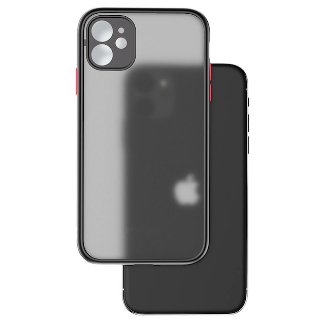 iPhone 11 Kılıf Mat Glass Case Tam Kamera Korumalı