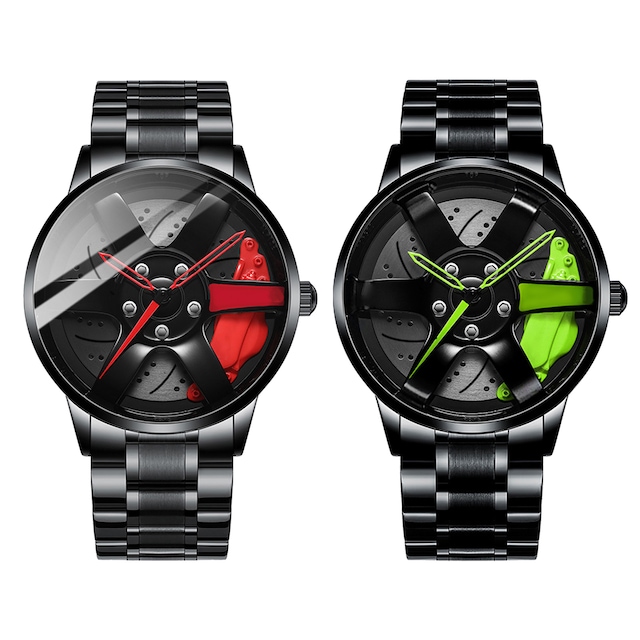 Erkek Spor Tekerlek Tasarım Kuvars Kol Saati