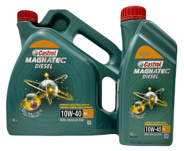 CASTROL MAGNATEC 10W-40 B4 DIESEL (4+1) 5 LT 2021 TARİHLİ