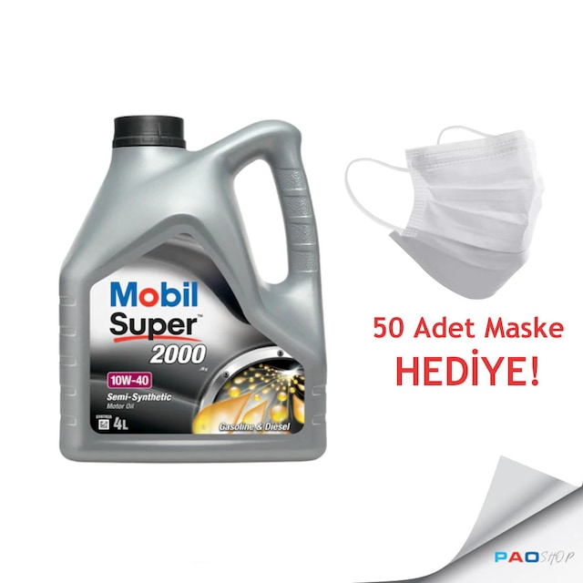 MOBİL Super 2000 X1 10W-40 4 Lt. Motor Yağı