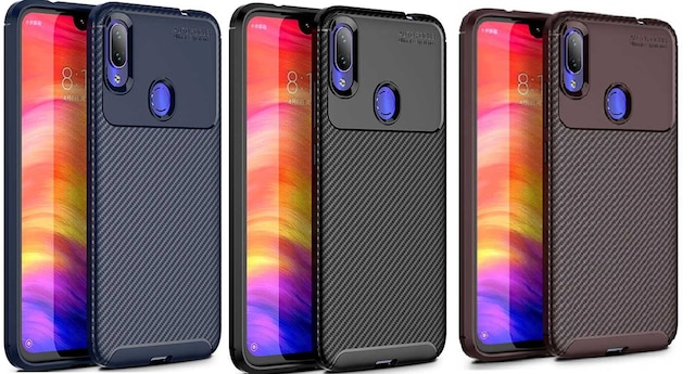 Xiaomi Redmi Note 7 Kılıf Karbon Tasarım Negro Silikon Kılıf