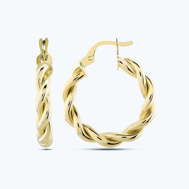 Altınbaş Altın Halka Küpe