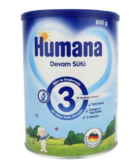 Humana 3 Metal Kutulu Devam Sütü 10+ Ay 800 G