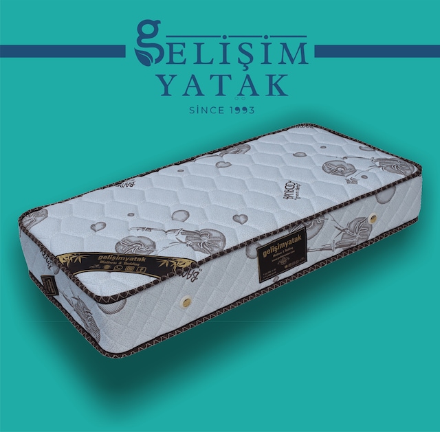 GELİŞİM YATAK SPRİNG GOLD BABY YARI ORTOPEDİK BAMBOO YATAK