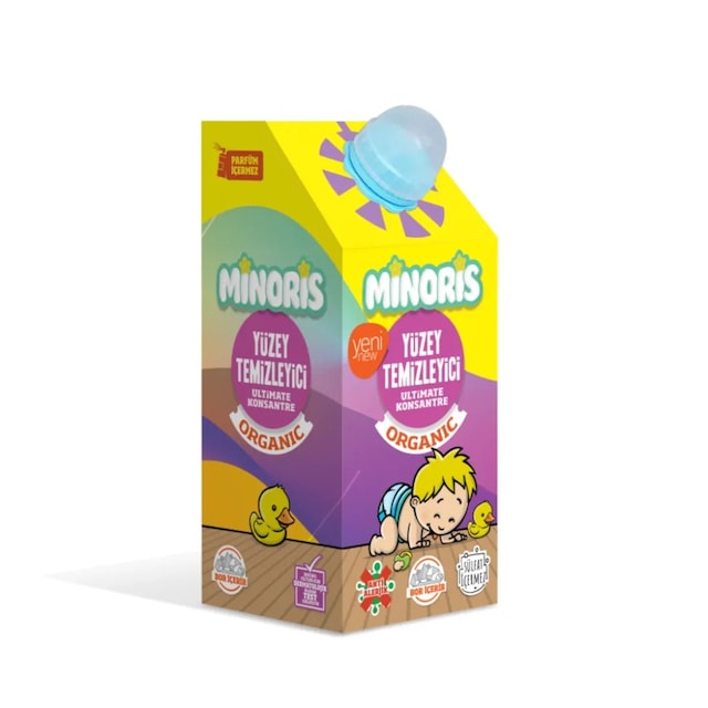 Minoris Organik Antialerjik Parfümsüz Konsantre Yüzey Temizleyici 1 L