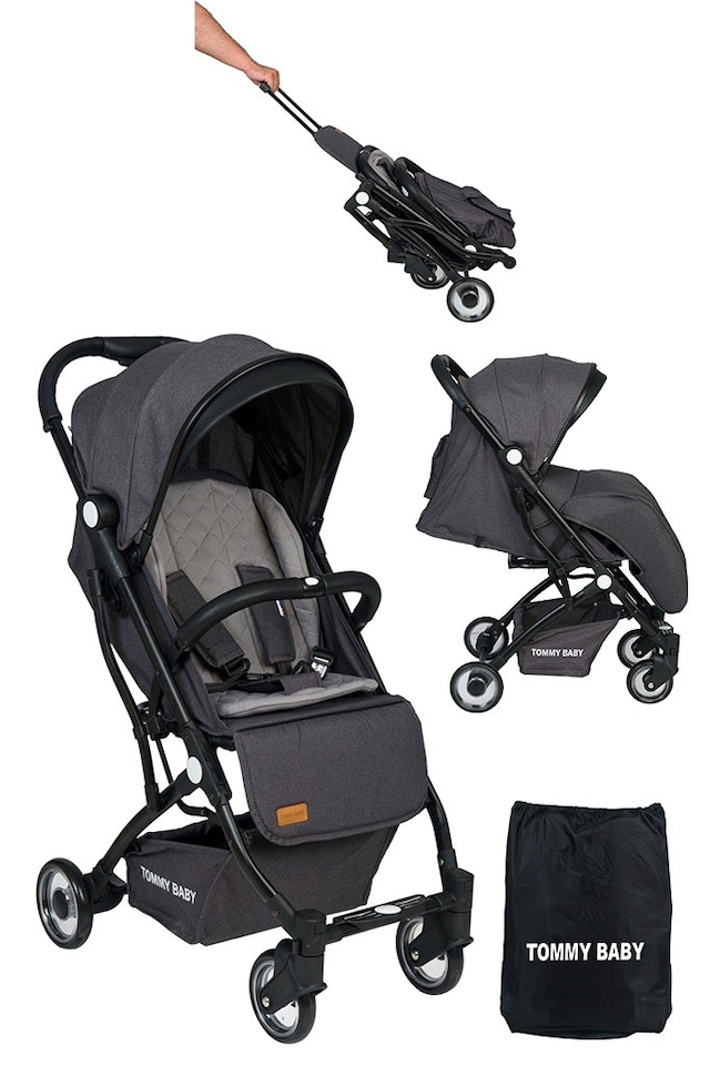 Tommybaby Black Golf Kabin Bebek Arabası