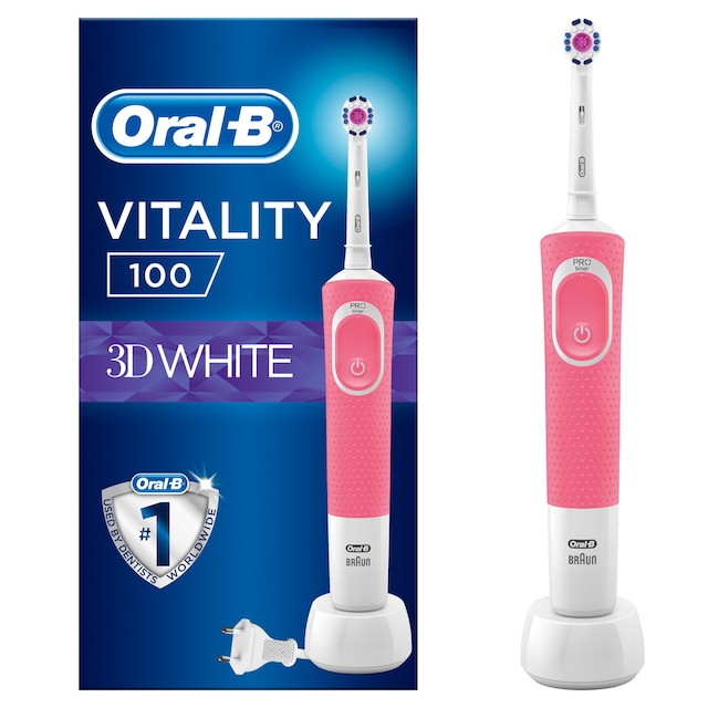 Oral-B Vitality 100 3D White Elektrikli Diş Fırçası Pembe