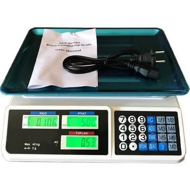Terazi 40 Kg Elektronik Dijital Bakkal Market Manav Terazisi..