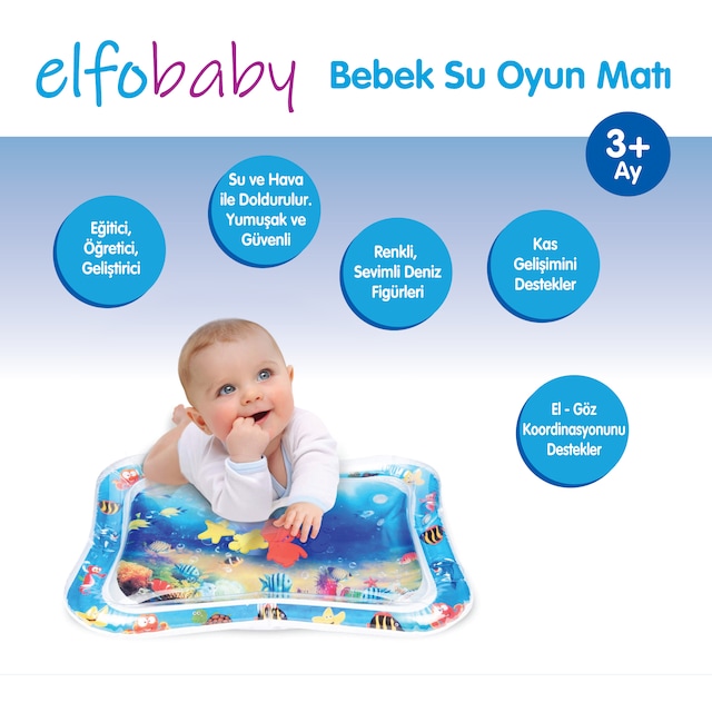 ELFOBABY Bebek Su Oyun Matı