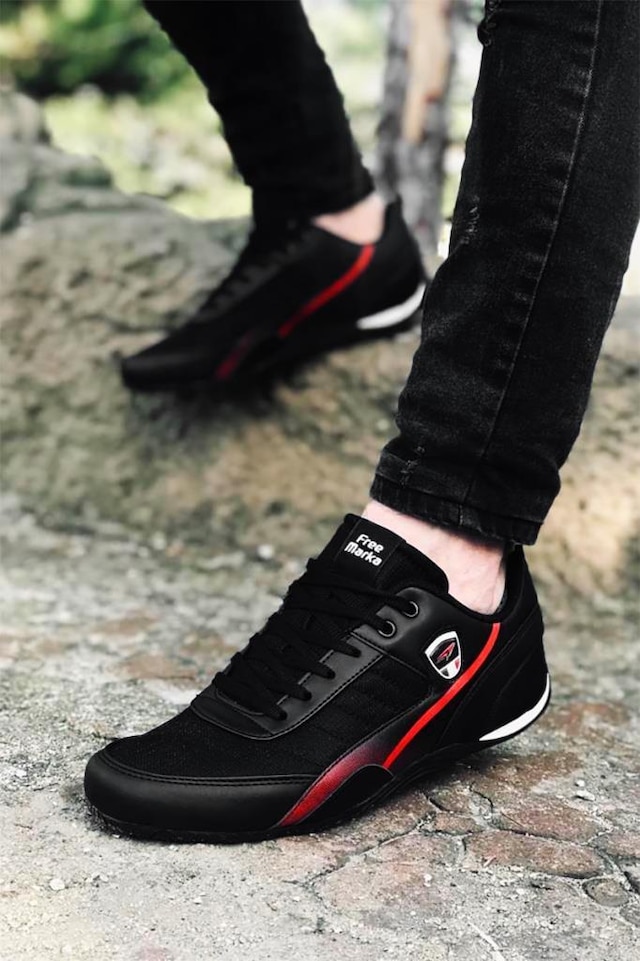 Yeni Sezon Günlük Siyah Erkek Spor Ayakkabı