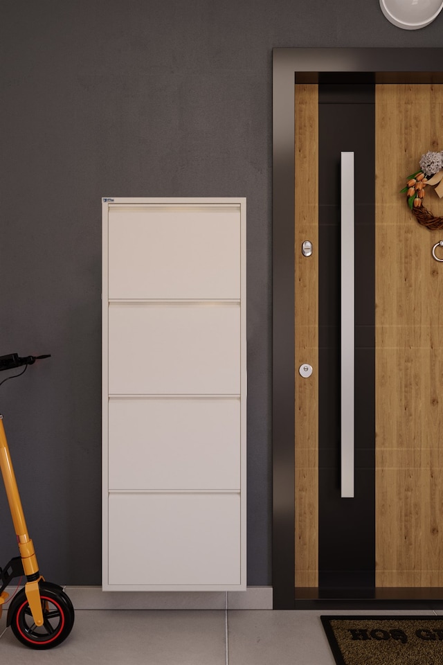 Ceha Antibakteriyel 4'lü Metal Ayakkabılık - Beyaz