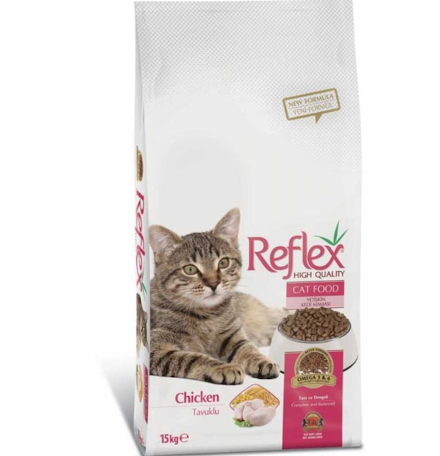 Reflex Tavuklu Yetişkin Kedi Maması 15 KG