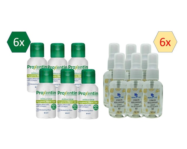 Kolonya (6*50) & Dezenfektan (6*30) Hijyen Seti