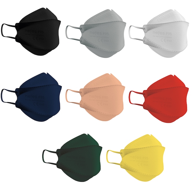 N'fes F95 (F99) Kore Tipi Maske 3 Kutu 30 Adet - Renk Seçenekli