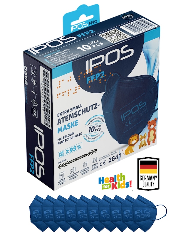 Ipos N95 FFp2 Renk Seçenekli Çocuk N95 Maske 10 Adet