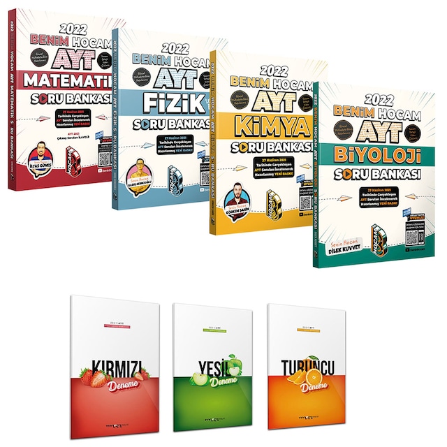 2022 AYT Sayısal Soru Bankası Set Benim Hocam Yayınlar 3 Hediyeli