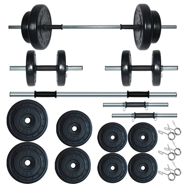 Fitset Spor 45 Kg Halter,Dambıl ve Fitness Ağırlık Seti