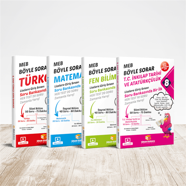 Sinan Kuzucu Yayınları LGS Soru Bankası Seti 2022
