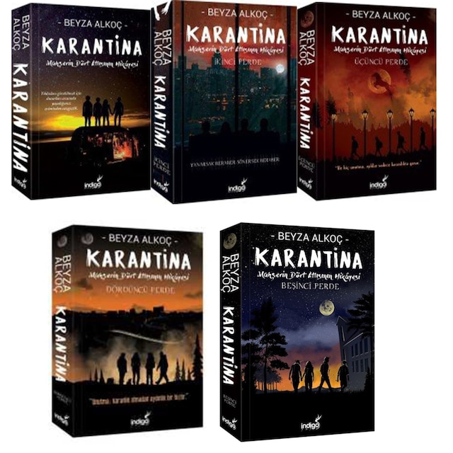 Beyza Alkoç - Karantina 1-2-3-4-5 - Karantina 5'li Set - Kalite