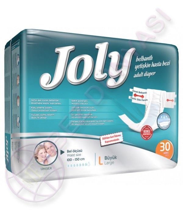 Joly Belbantlı Hasta Bezi Large (Büyük Boy) 120 Adet