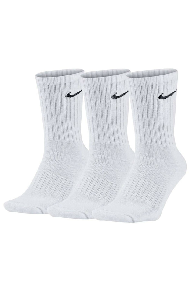 Nike Unisex Beyaz Spor - Tenis Çorap Seti - 3'lü
