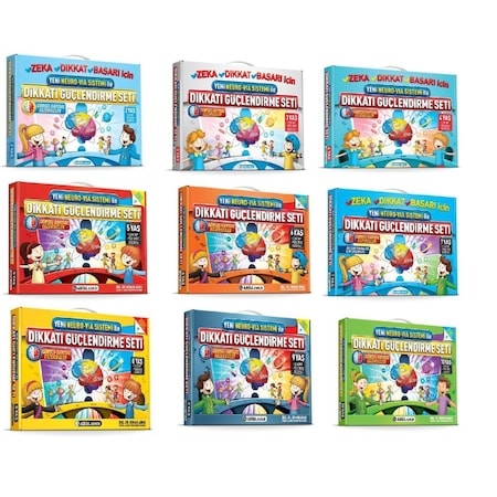 Adeda Dikkati Güçlendirme Seti 2-3-4-5-6-7-8-9-10 Yaş
