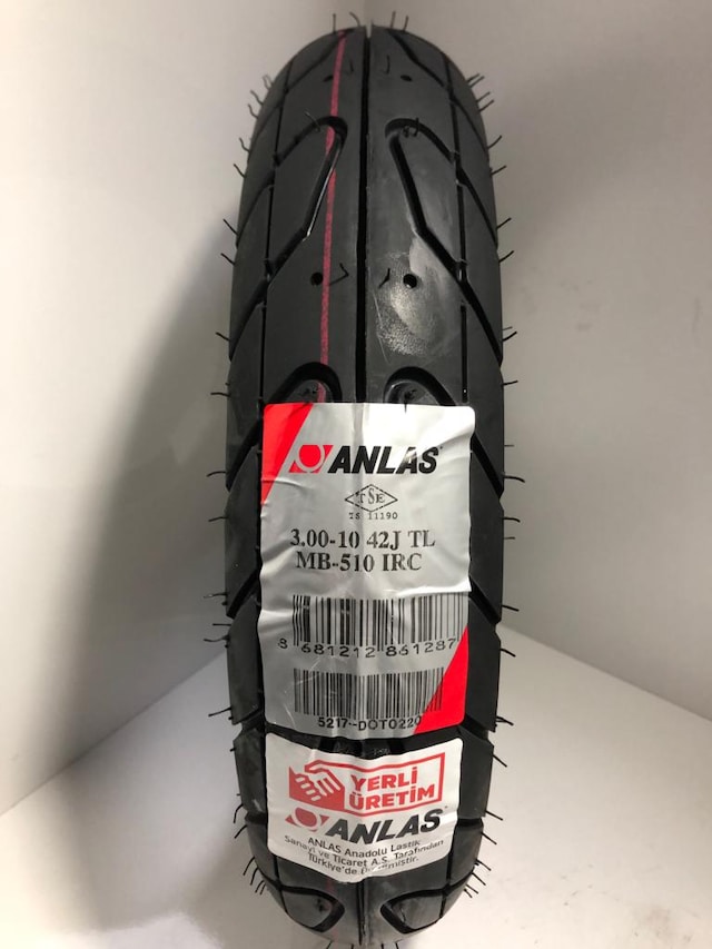 3.00-10 MB-510 TUBELESS-42j-IRC- ANLAŞ 2021 üretimi