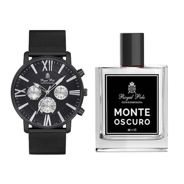 Royal Polo Erkek Saat Ve Monte Oscuro 50 Ml Edt Erkek Parfüm nk4151