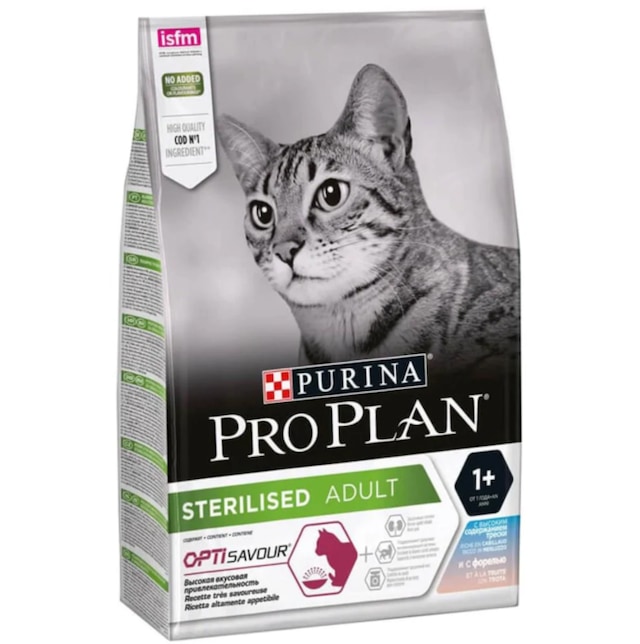 Pro Plan Sterilised Morina ve Okyanus Balıklı Kısırlaştırılmış Yetişkin Kedi Maması 10 KG