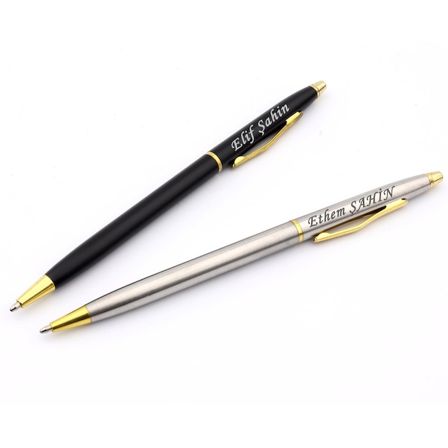 Kutusunda İsme Özel İnce Tasarım Metal Kalem Öğretmenler Günü