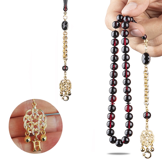 İsme Özel Sıkma Ateş Zar Kehribar Tesbih Faris Usta Tespih