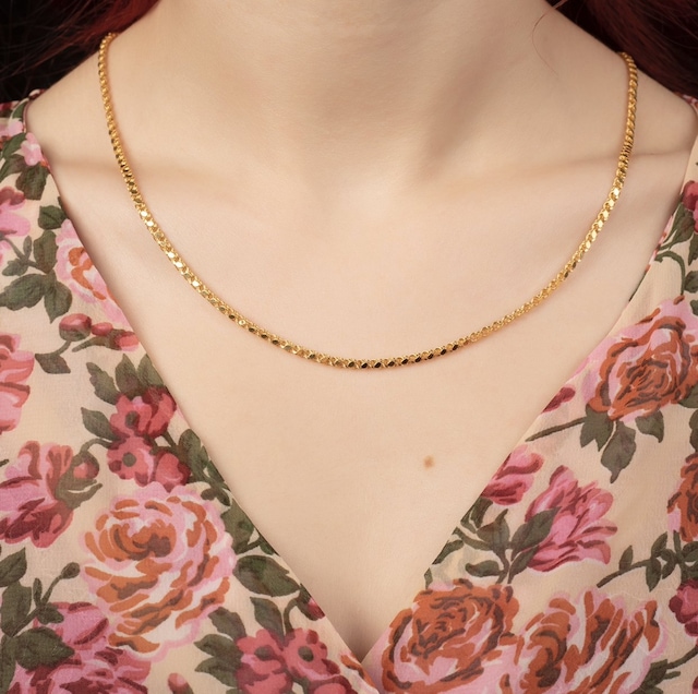 14 Ayar Altın Pullu Zincir