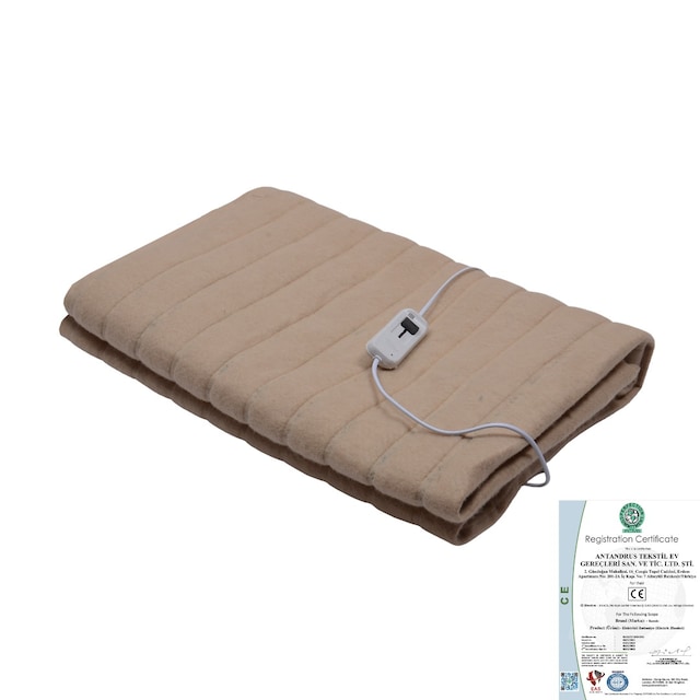 Rawels Çift Kişilik Bej  Elektrikli Battaniye