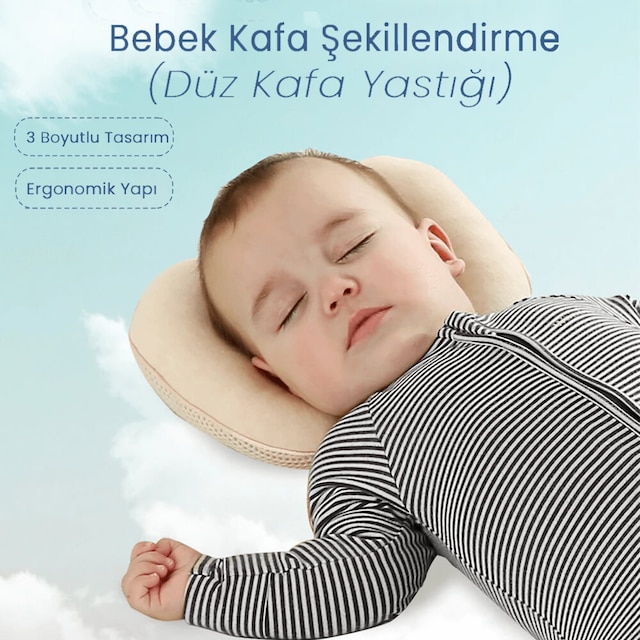 Kafa Şekillendirici Yastık Düz Kafa Yastığı Bıngıldak Yastığı