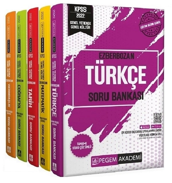 Pegem 2022 KPSS Genel Yetenek Genel Kültür Ezberbozan Soru Banka