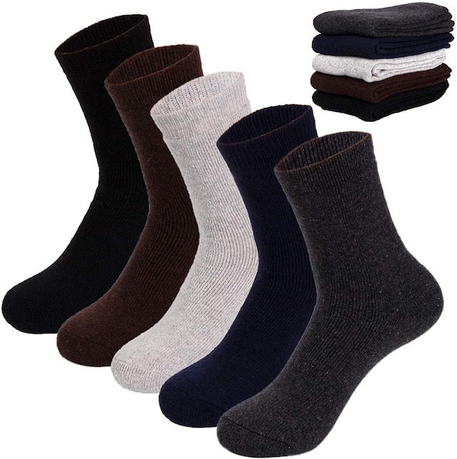 12'Li Erkek Kışlık Kalın Çorap Havlu Termal Çorap Pamuklu Çorap