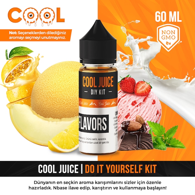 NET %10 İNDİRİM 60 ML DIY KIT PREMIUM LEZZET nbase uyumlu